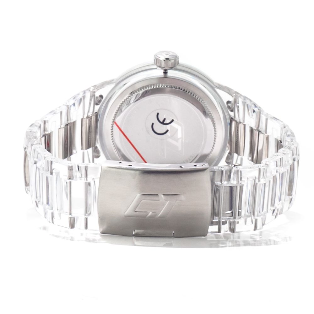 Chronotech Transparente Polycarbonat-Kleidungsuhr