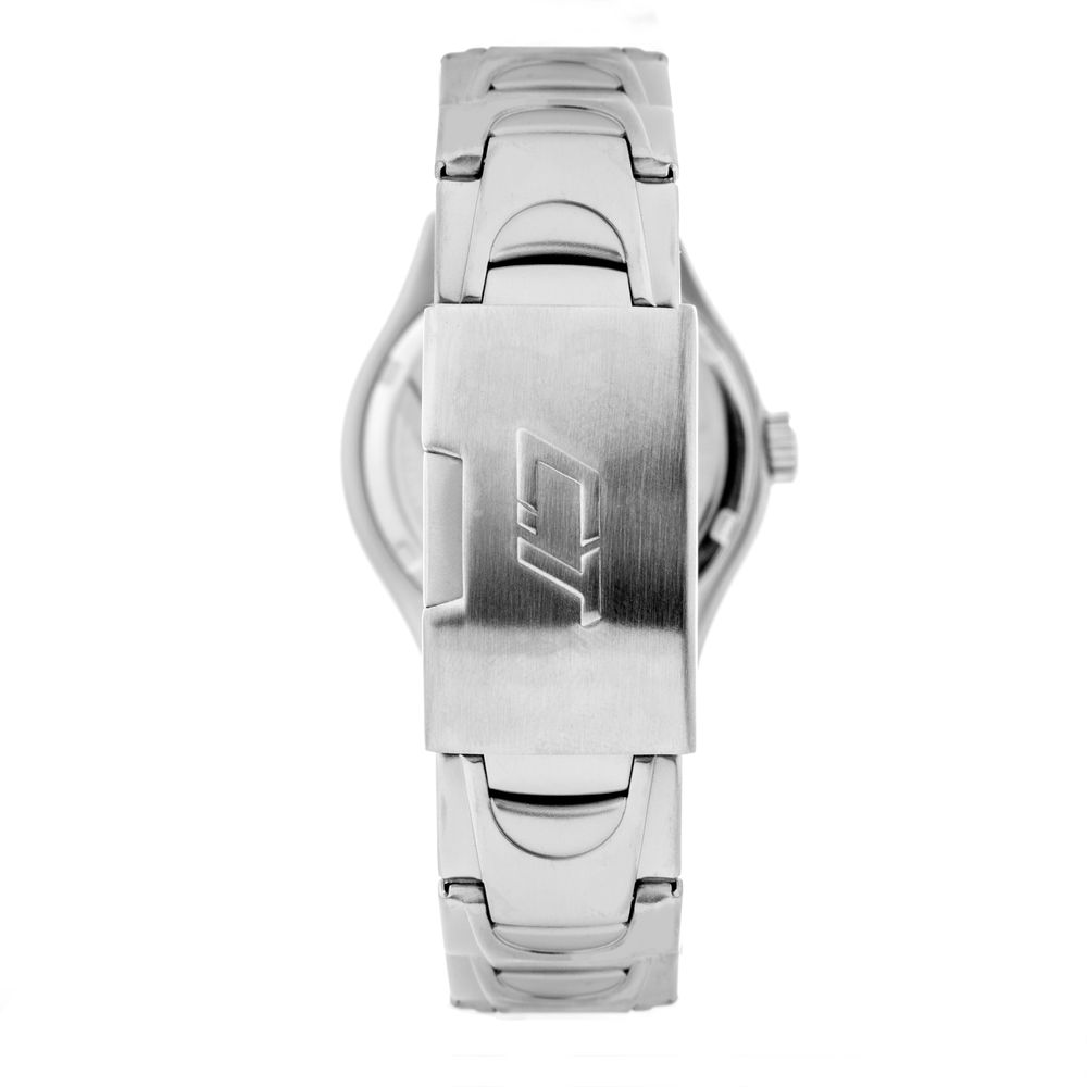 Chronotech Graues Armbanduhr aus Edelstahl