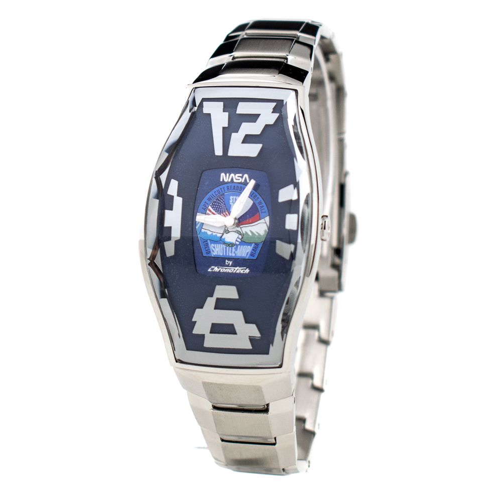 Chronotech Silberne Edelstahl-Dress-Uhr