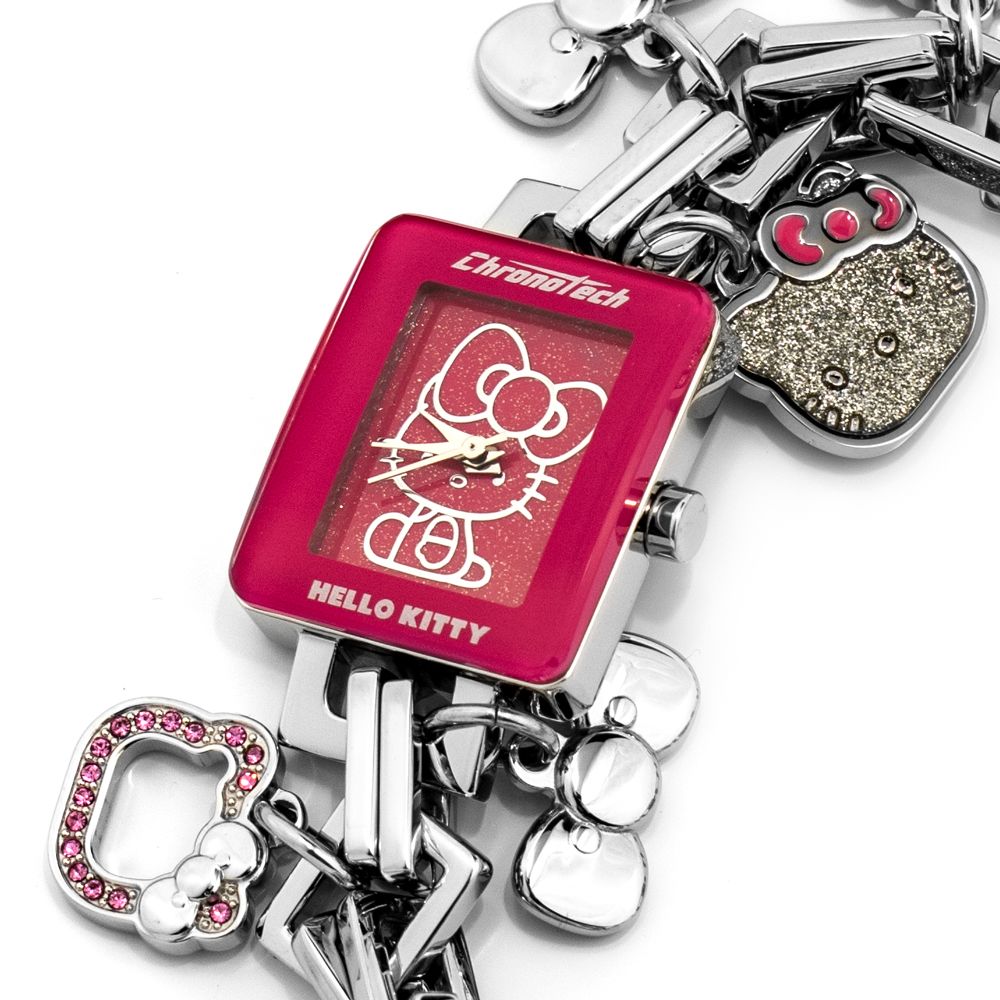 Chronotech Silberne Armbanduhr aus Edelstahl