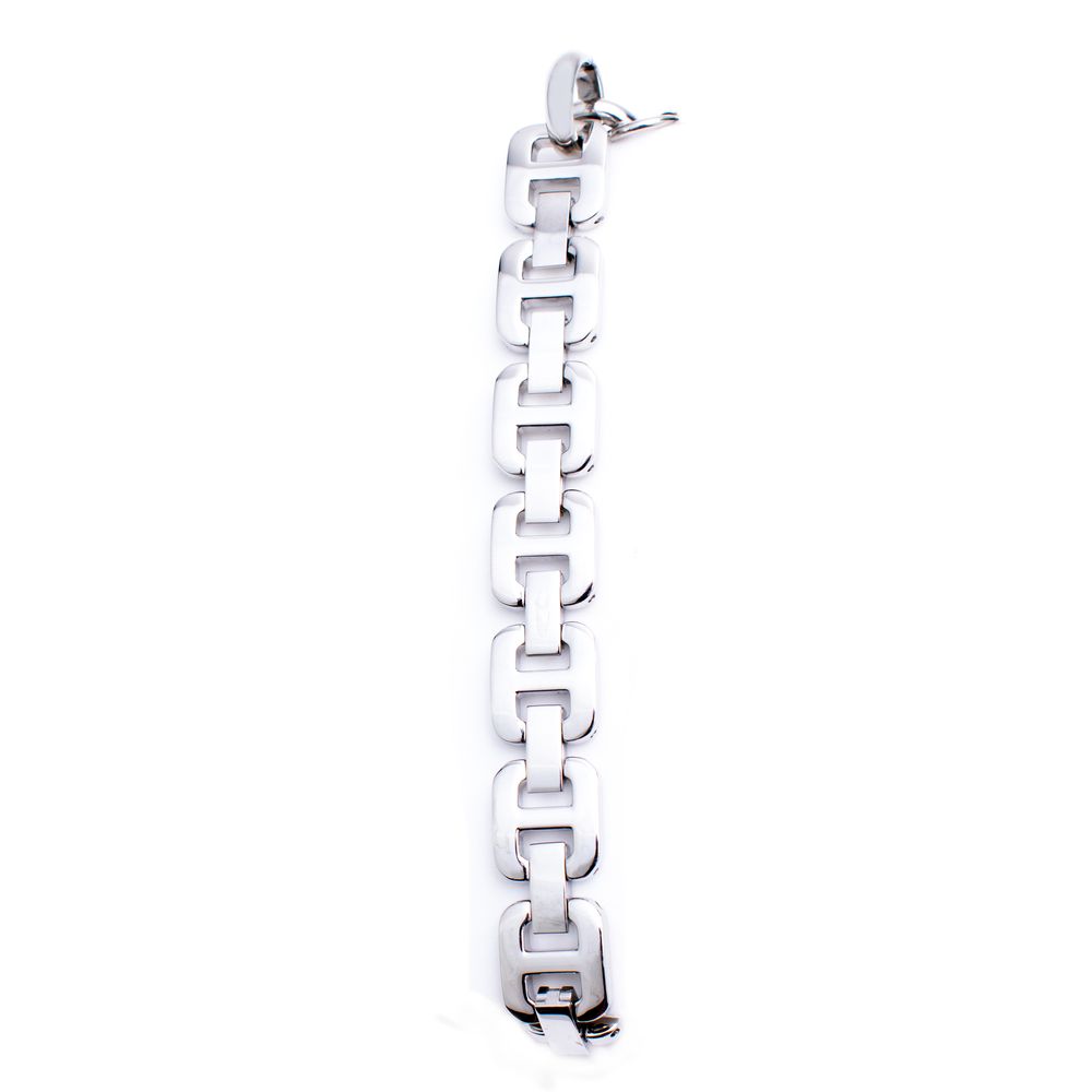 Chronotech Silberne Armbanduhr aus Edelstahl