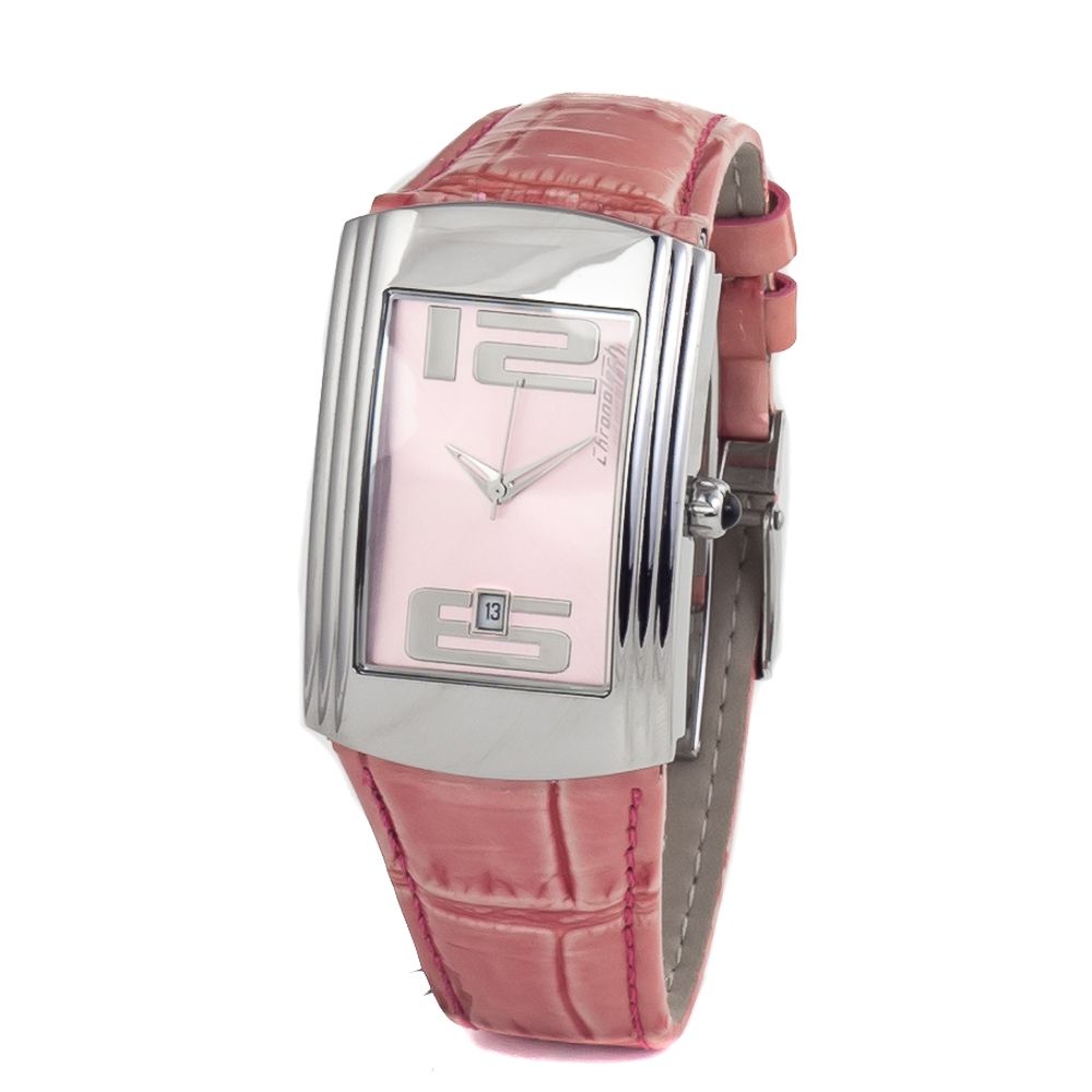 Chronotech Buntes Leder-Kleidungsstück-Armbanduhr