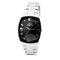 Chronotech Silberne Edelstahl-Armbanduhr
