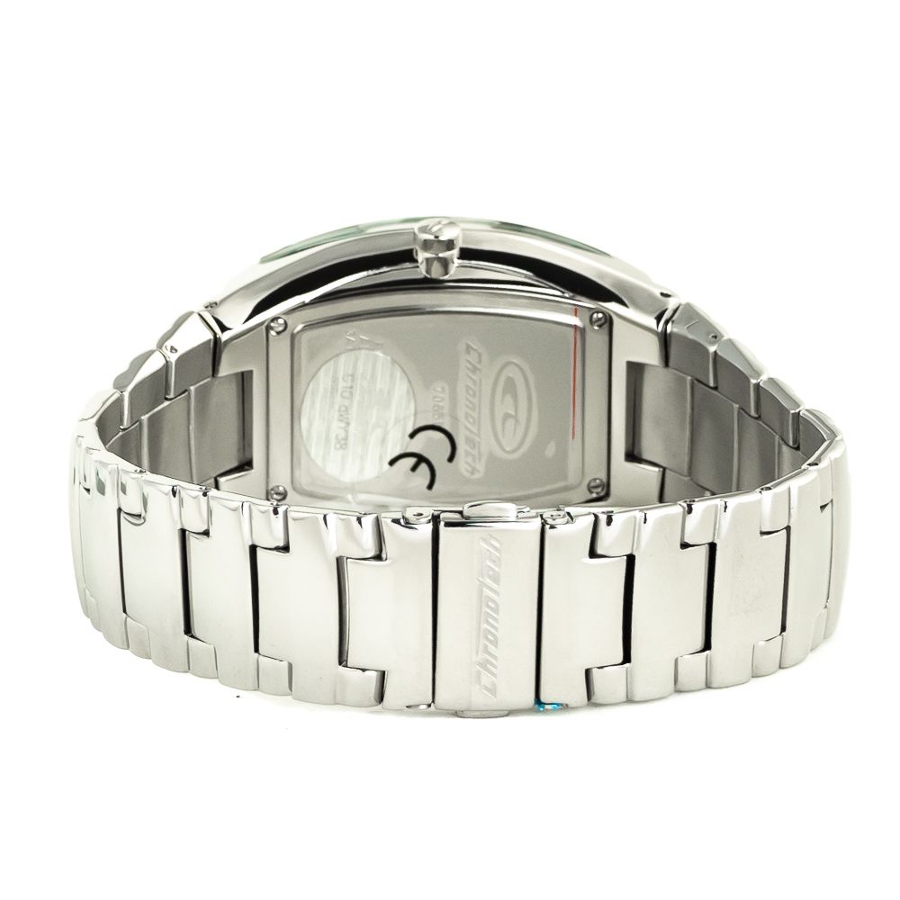 Chronotech Silberne Armbanduhr aus Edelstahl