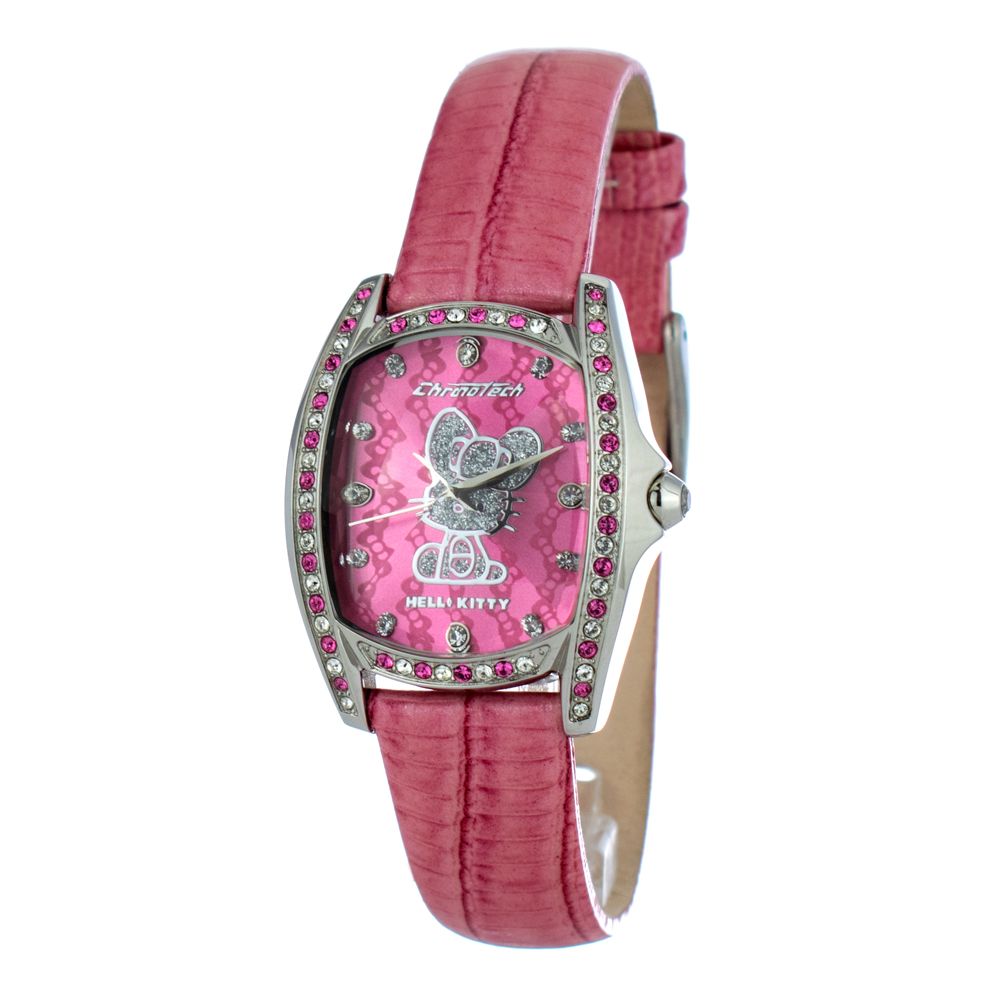 Chronotech Multicolor-Leder-Armbanduhr