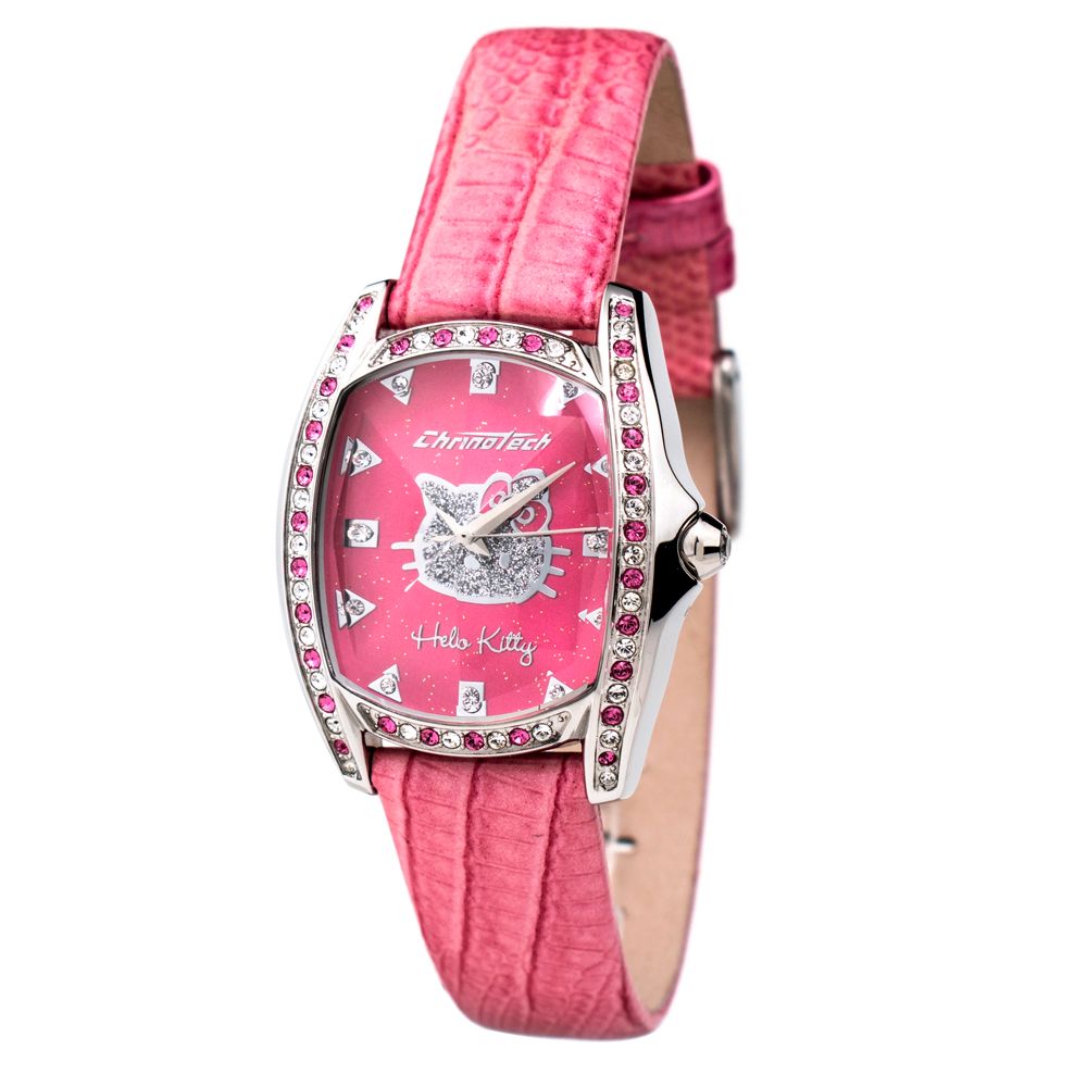 Chronotech Multicolor-Leder-Armbanduhr