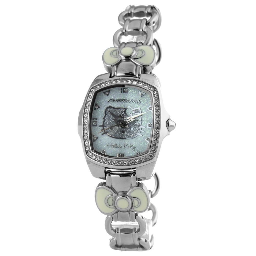 Chronotech Silberne Armbanduhr aus Edelstahl