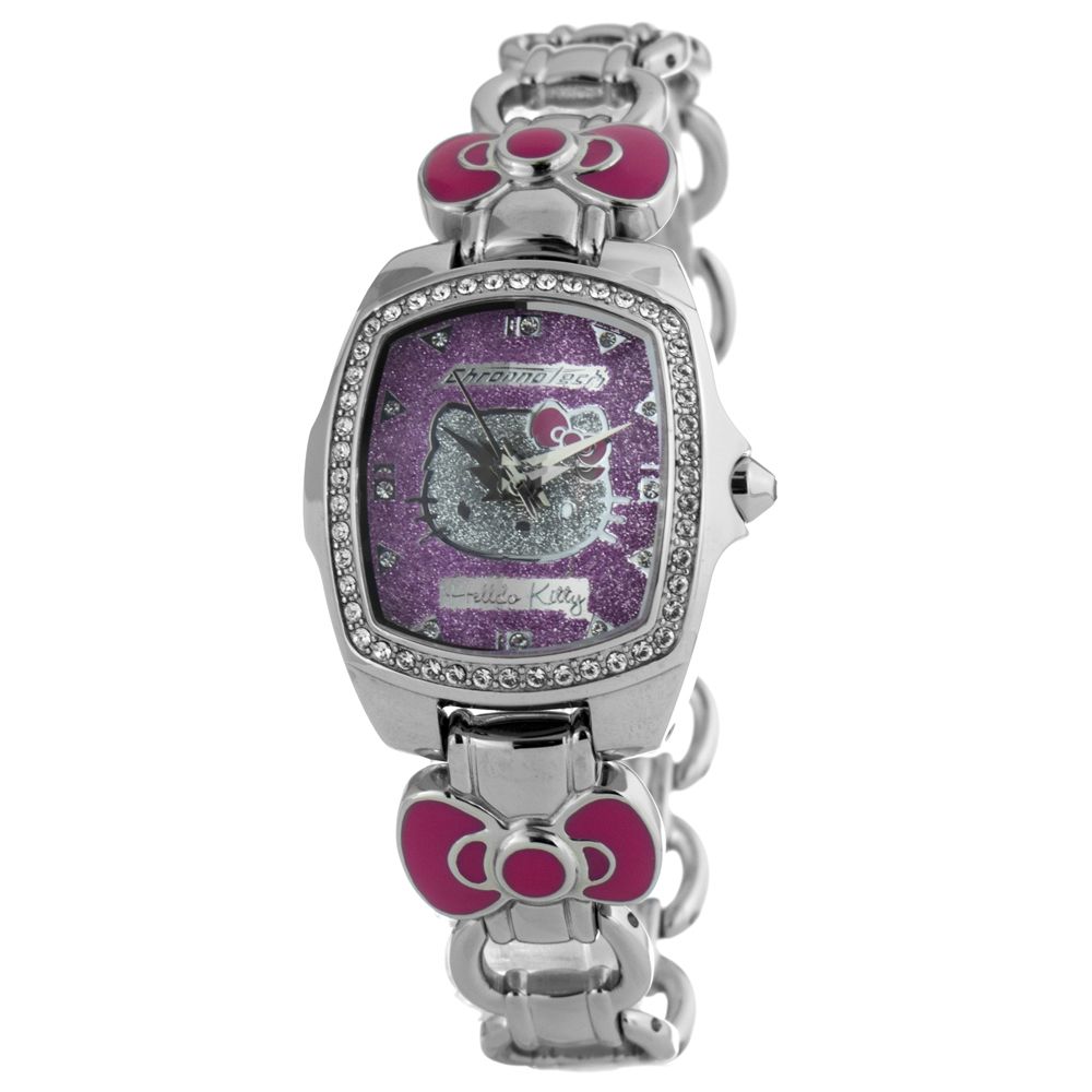 Chronotech Silberne Armbanduhr aus Edelstahl