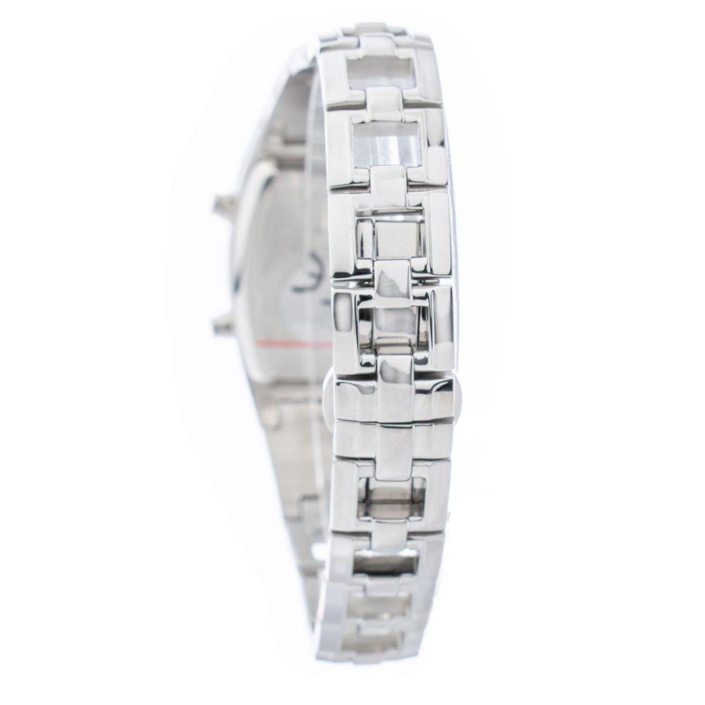 Chronotech Silberne Edelstahl-Digitaluhr
