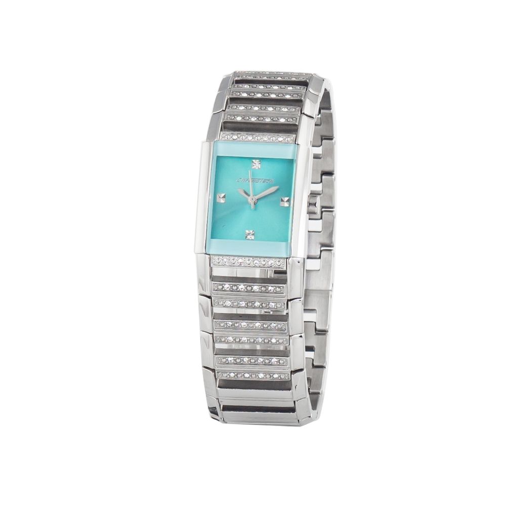 Chronotech Silberne Armbanduhr aus Edelstahl