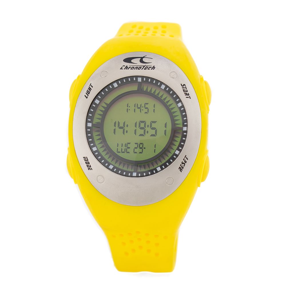 Chronotech Gelbe Gummidigitaluhr