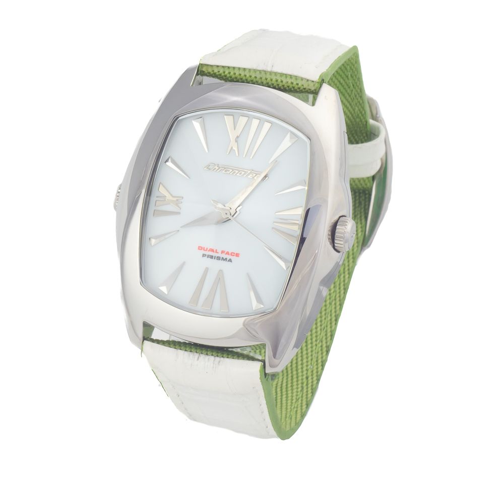 Chronotech Grüne Leder-Kleidungsuhr