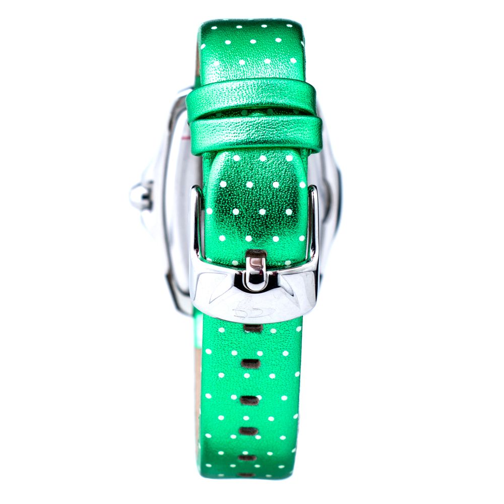 Chronotech Grüne Leder-Kleidungsuhr