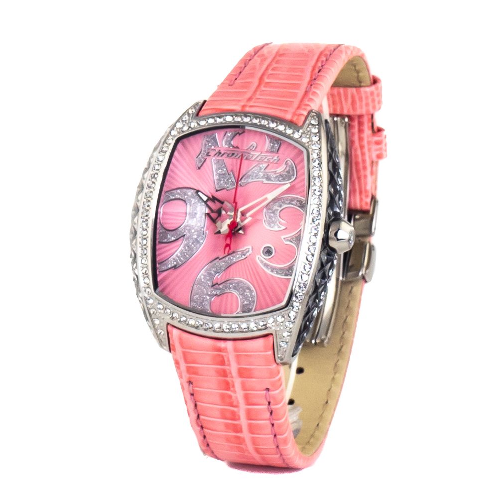 Chronotech Multicolor-Leder-Armbanduhr