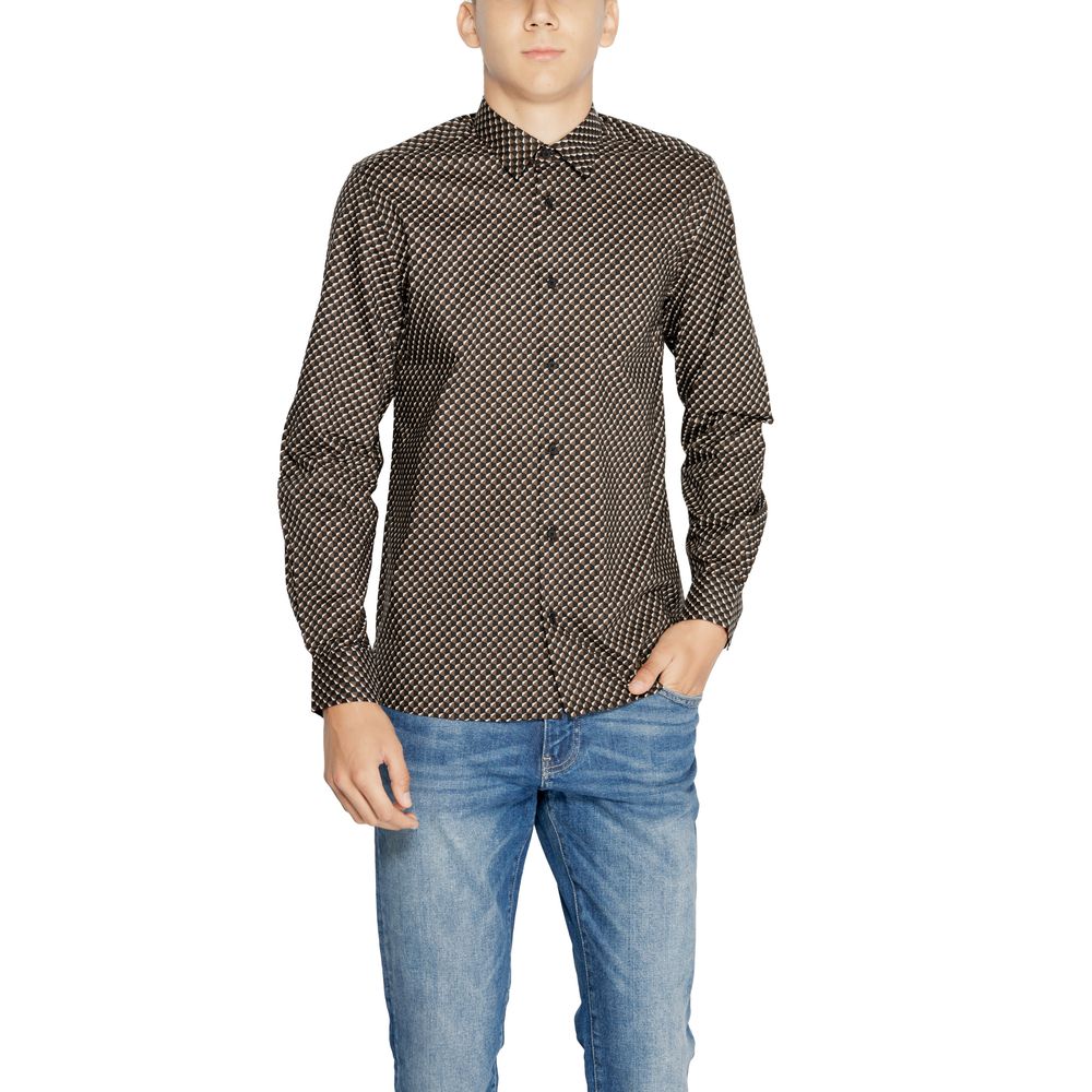 Antony Morato Braunes Baumwollhemd