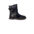 Birkenstock Schwarze Leder-Stiefeletten