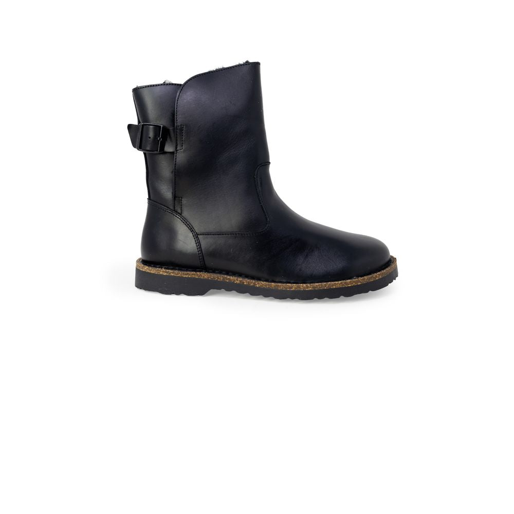 Birkenstock Schwarze Leder-Stiefeletten