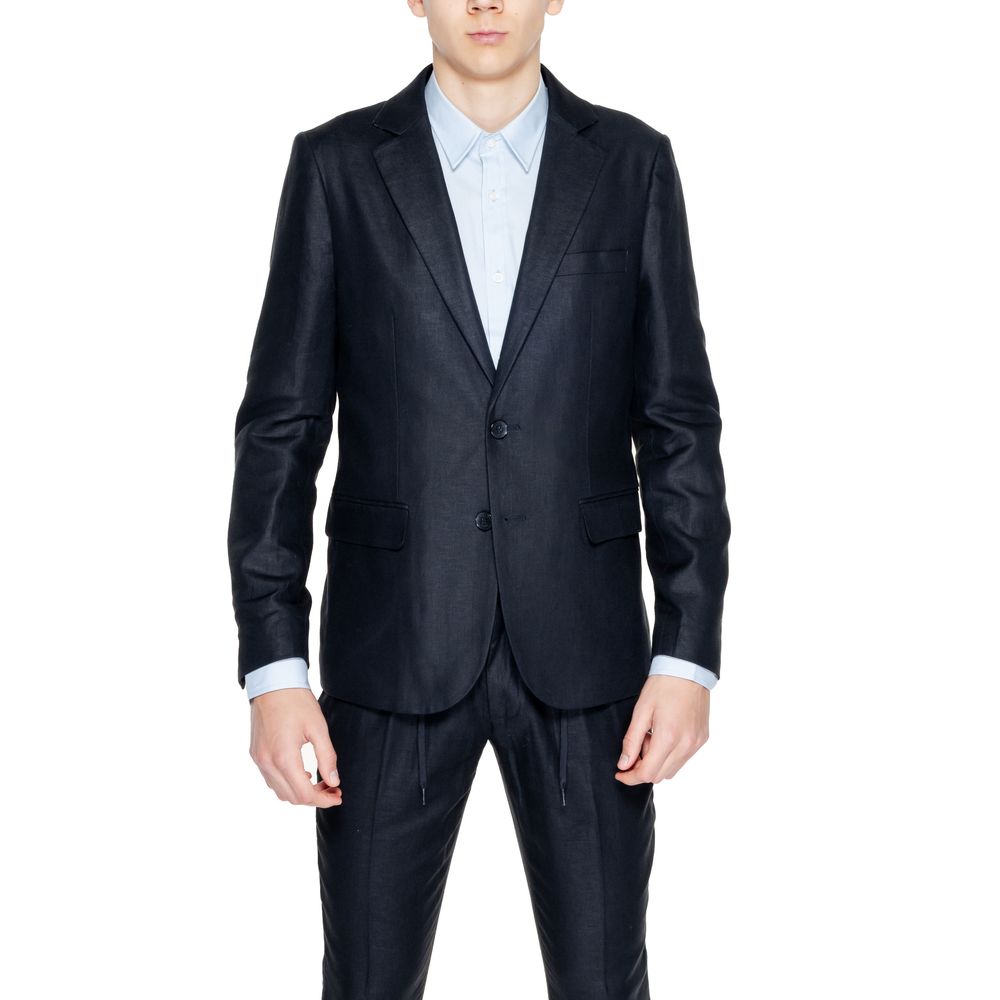 Antony Morato Schwarzer Leinenblazer