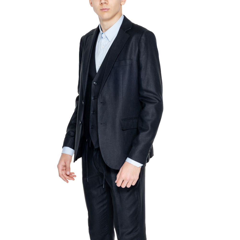 Antony Morato Schwarzer Leinenblazer