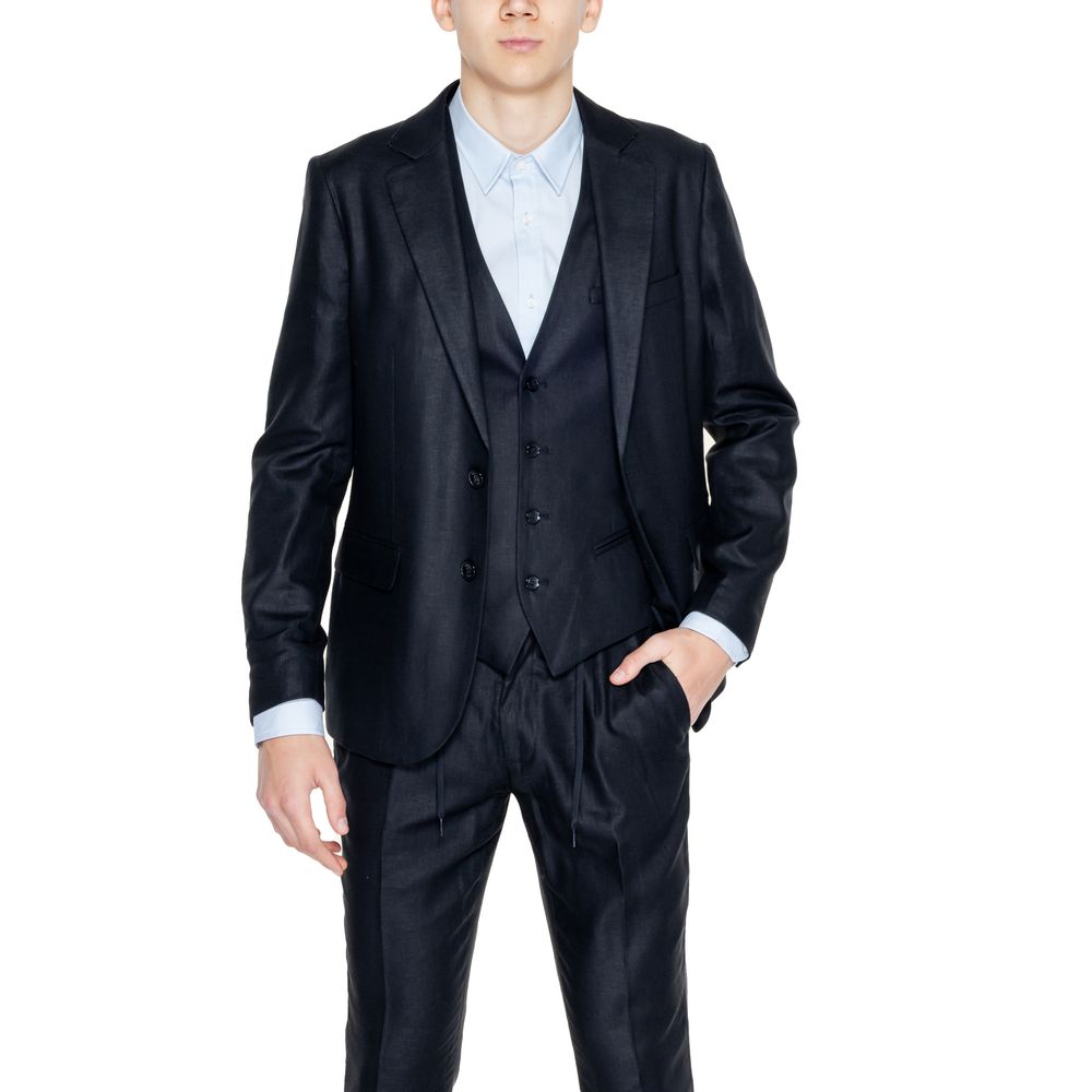 Antony Morato Schwarzer Leinenblazer
