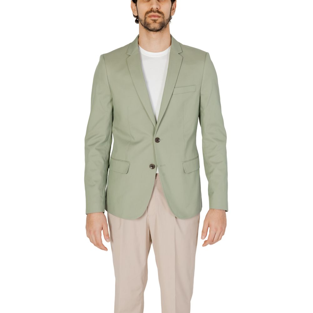 Antony Morato Grüner Baumwollblazer
