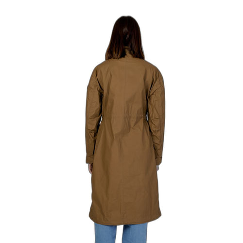 Blauer Parka aus grüner Baumwolle