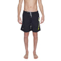 Blauer Schwarze Badeshorts aus Polyamid