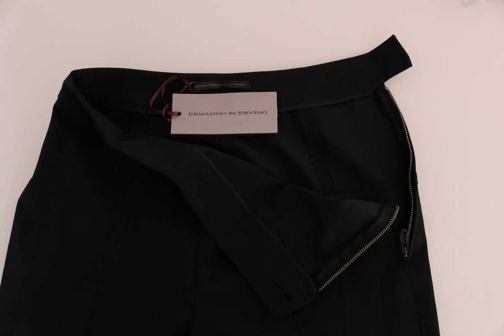 Ermanno Scervino Schwarze Stretch-Leggings-Hose
