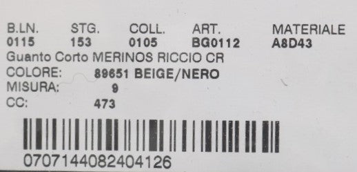 Dolce &amp; Gabbana Schwarze Leder-Shearling-Handschuhe mit Nieten