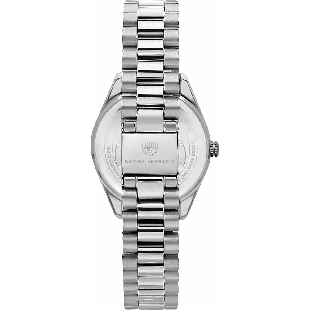 Chiara Ferragni Silberne Uhr aus Edelstahl