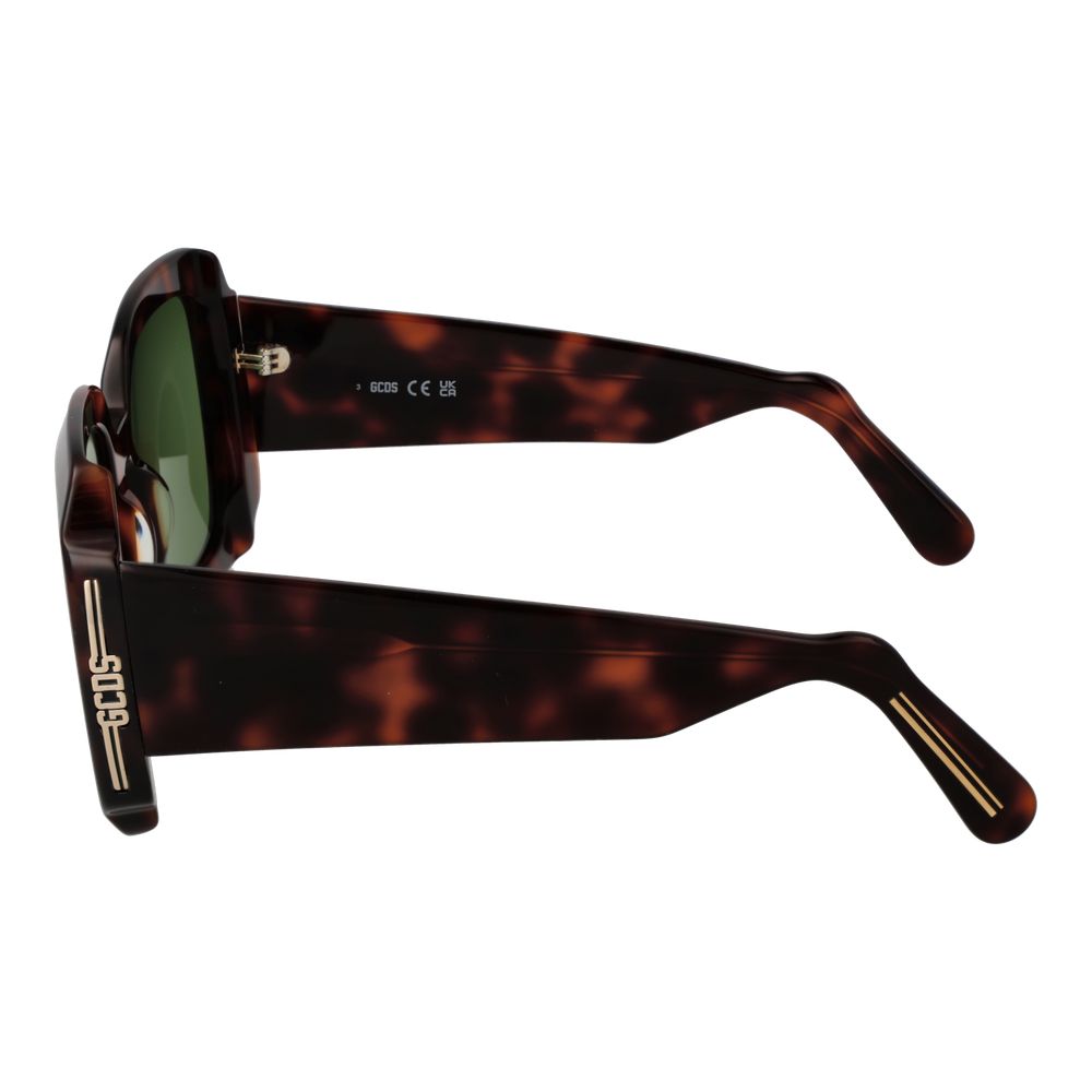 GCDS Braune Sonnenbrille aus Kunststoff