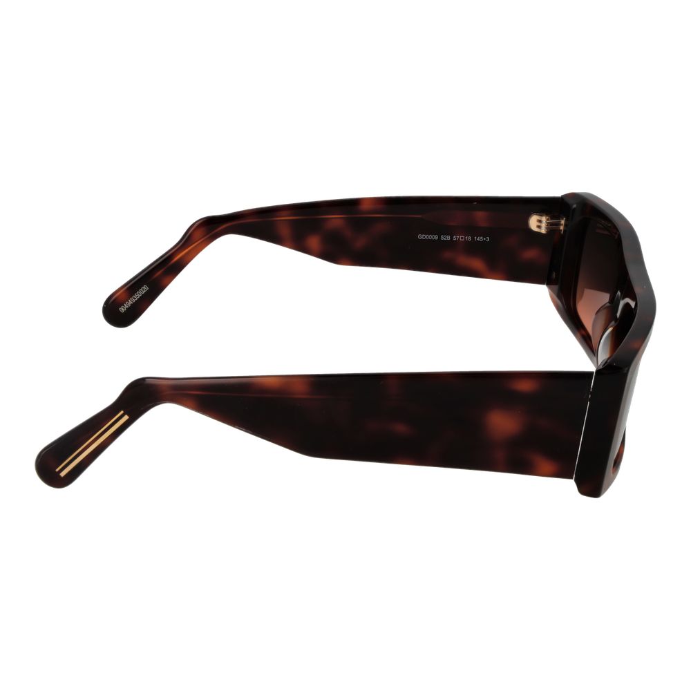 GCDS Braune Sonnenbrille aus Acetat