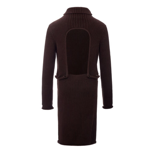Bottega Veneta Braunes Freizeitkleid aus Viskose