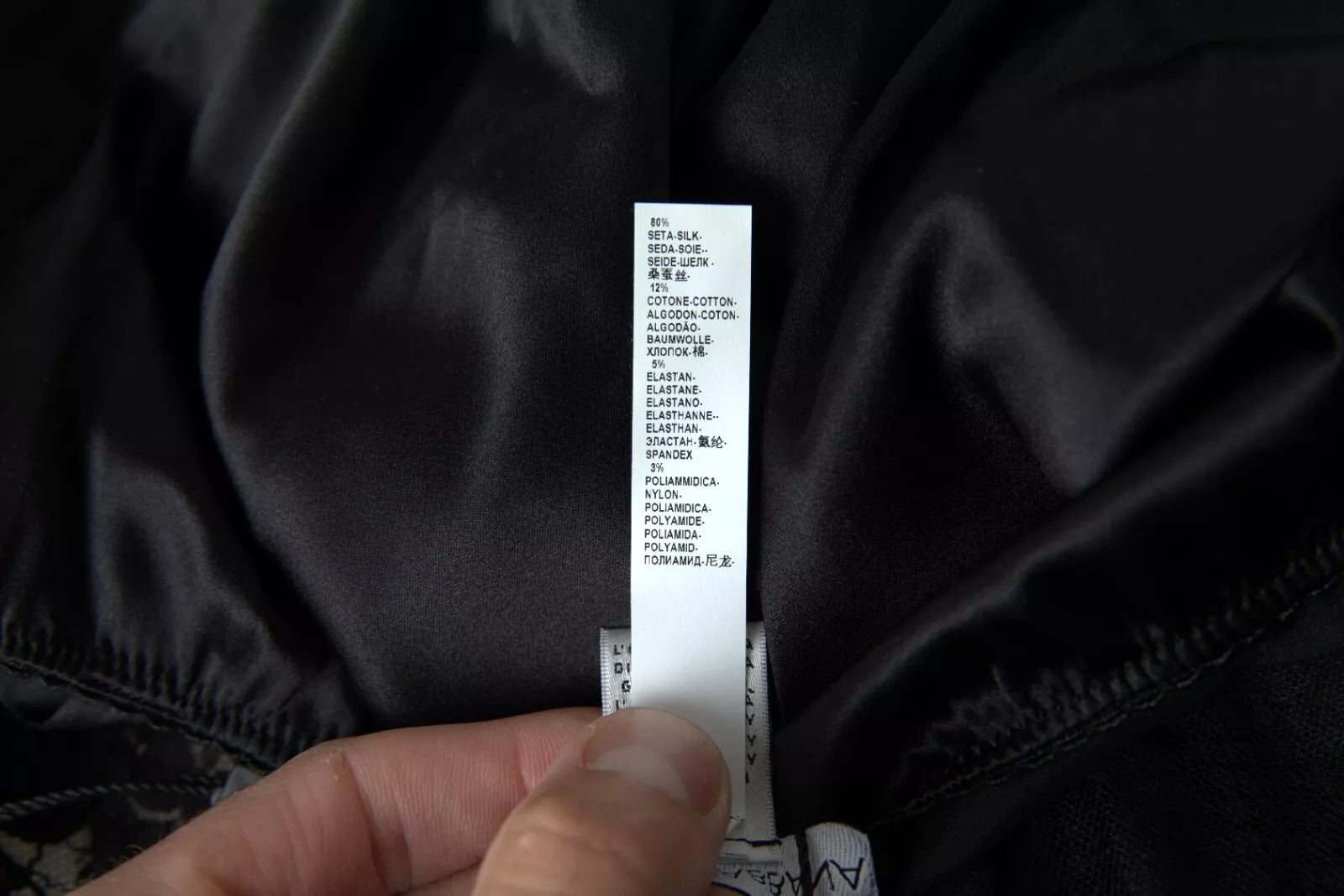 Dolce & Gabbana Schwarze Spitze Seide Nachtwäsche Camisole Top Unterwäsche