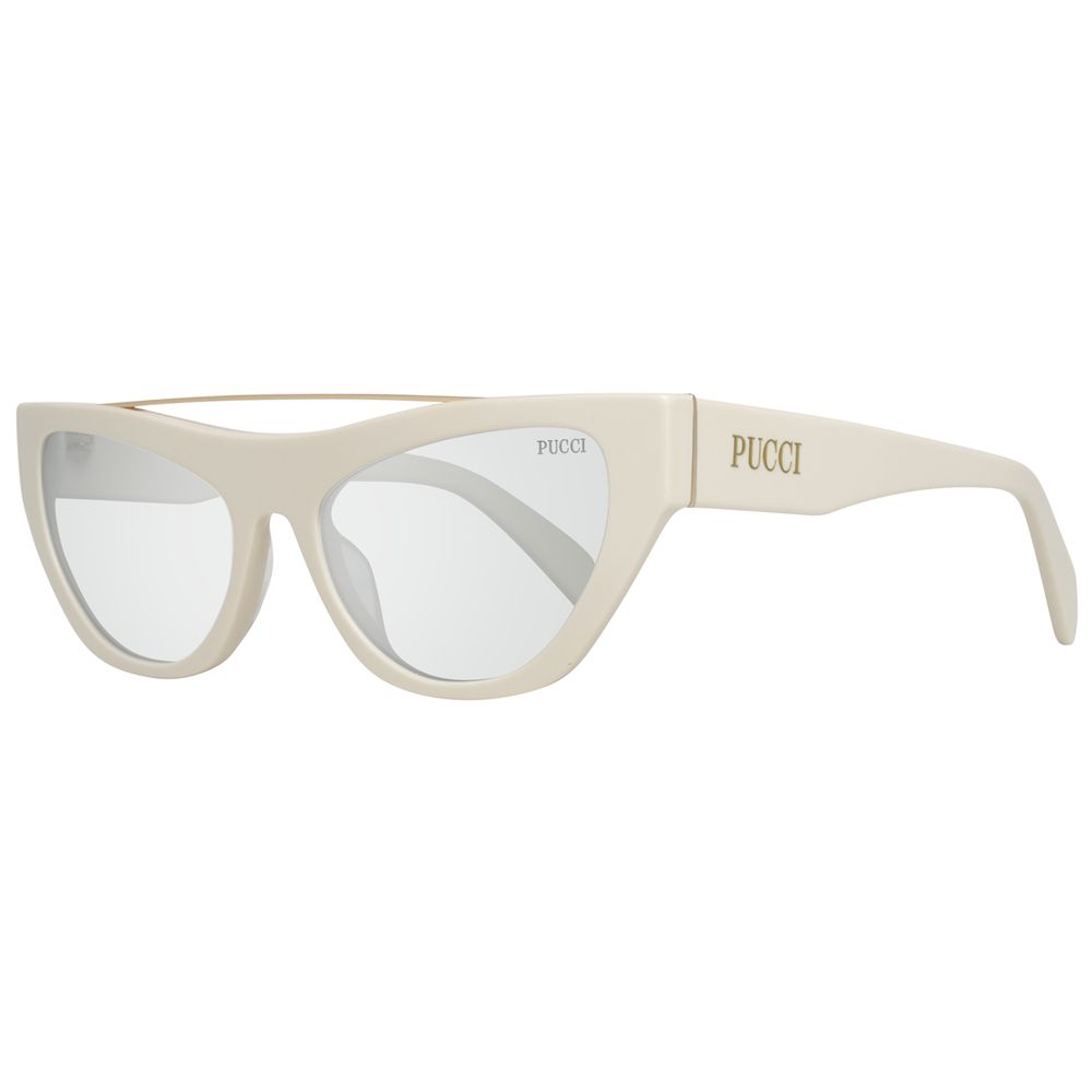 Emilio Pucci Weiße Metall-Sonnenbrille