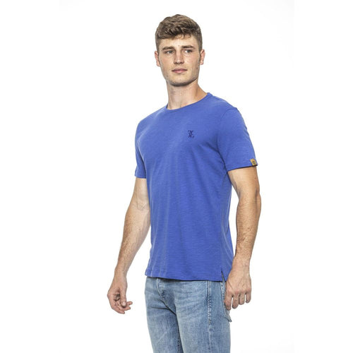 Billionaire Italian Couture Hellblaues Baumwoll-T-Shirt