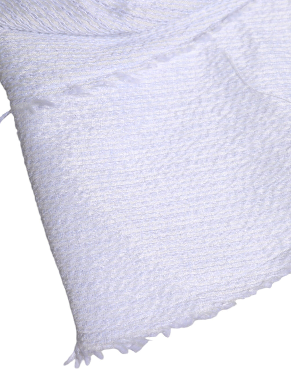 Dolce & Gabbana Weißer Polyester-Eimerhut mit breiter Krempe