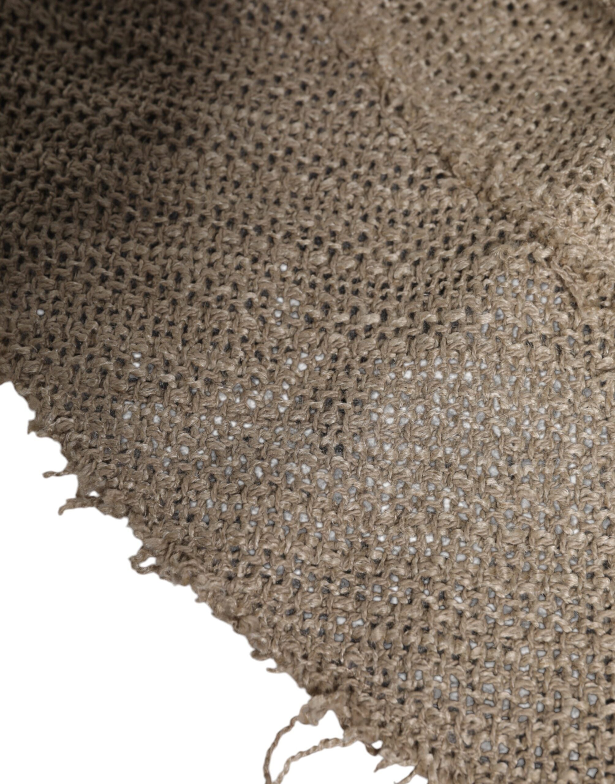 Dolce & Gabbana Beige Leinen Hut mit breiter Krempe