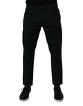 Dolce & Gabbana Dark Green Cotton Loose Men Denim Jeans
