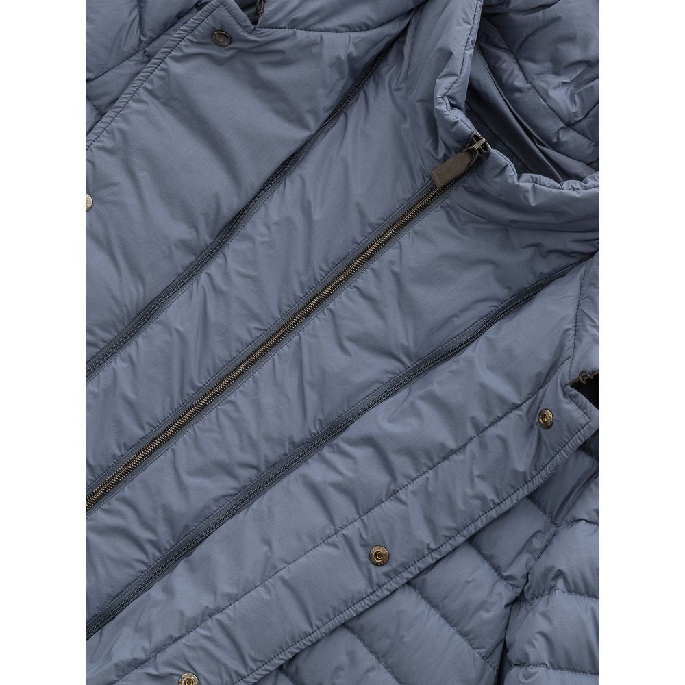 Herno Blauer Polyester-Mantel