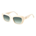 Maje Sonnenbrille aus Cremefarbenem Acetat