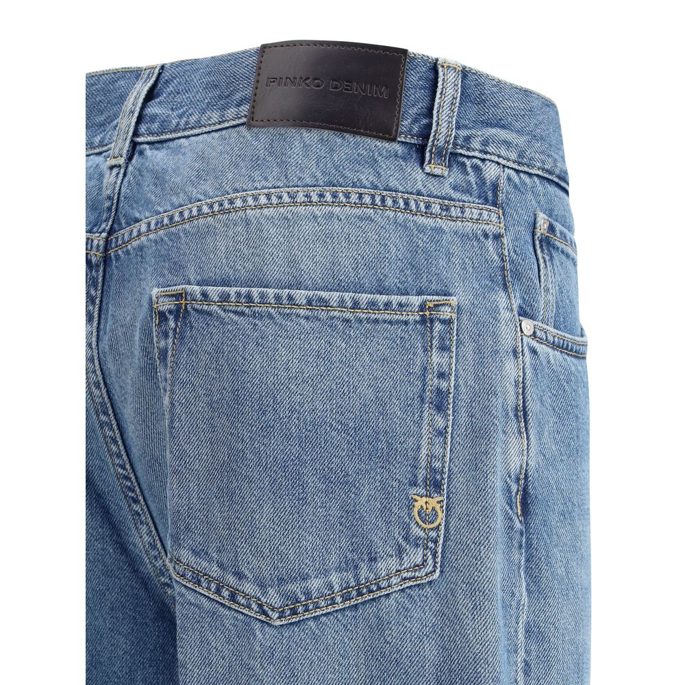PINKO Blaue Baumwoll-Jeans aus Denim