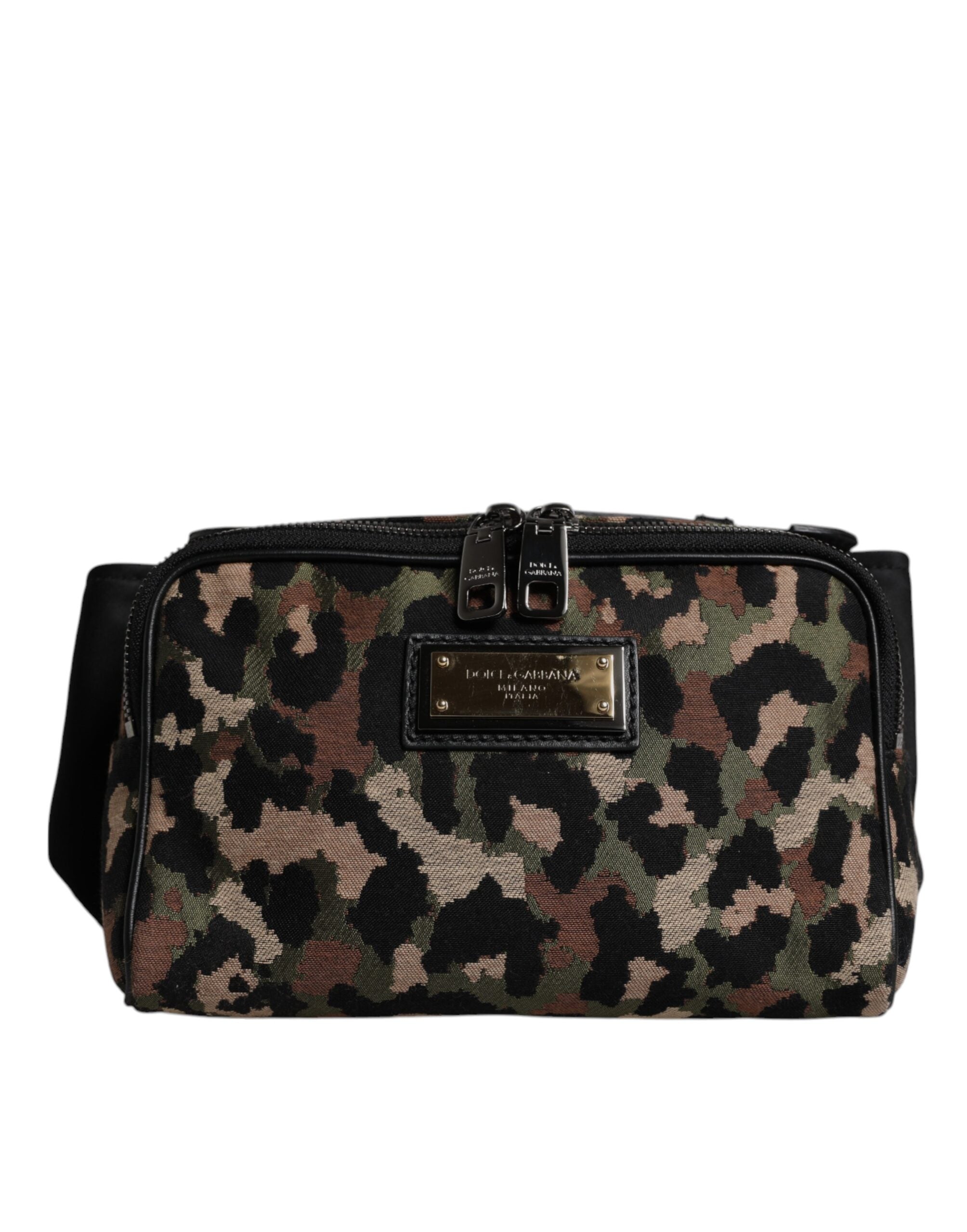 Dolce & Gabbana Multicolor Leopard DG Logo Gürtel Taille Gürteltasche