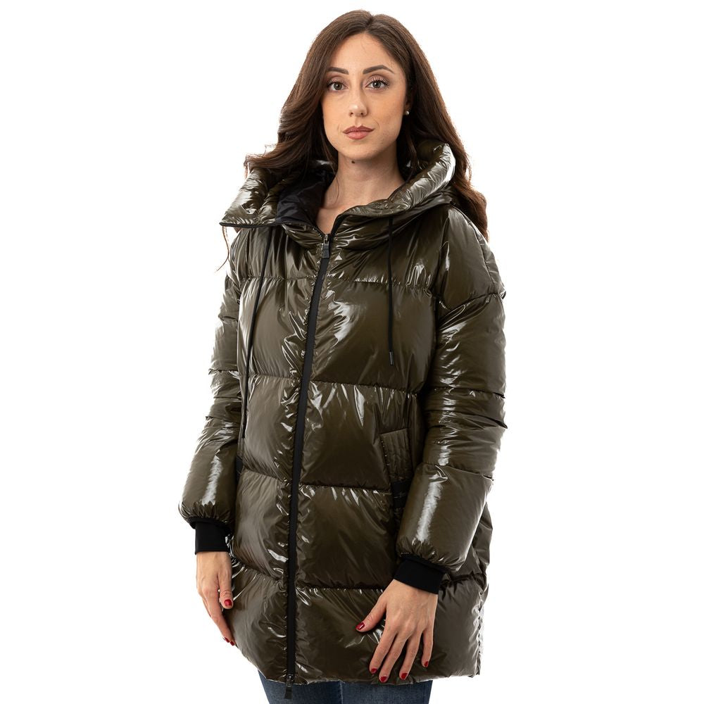 Herno Grüne Polyamid-Parka