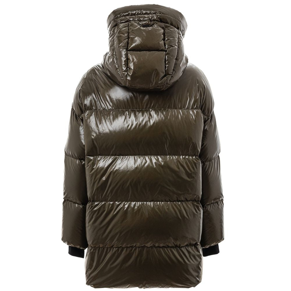 Herno Grüne Polyamid-Parka