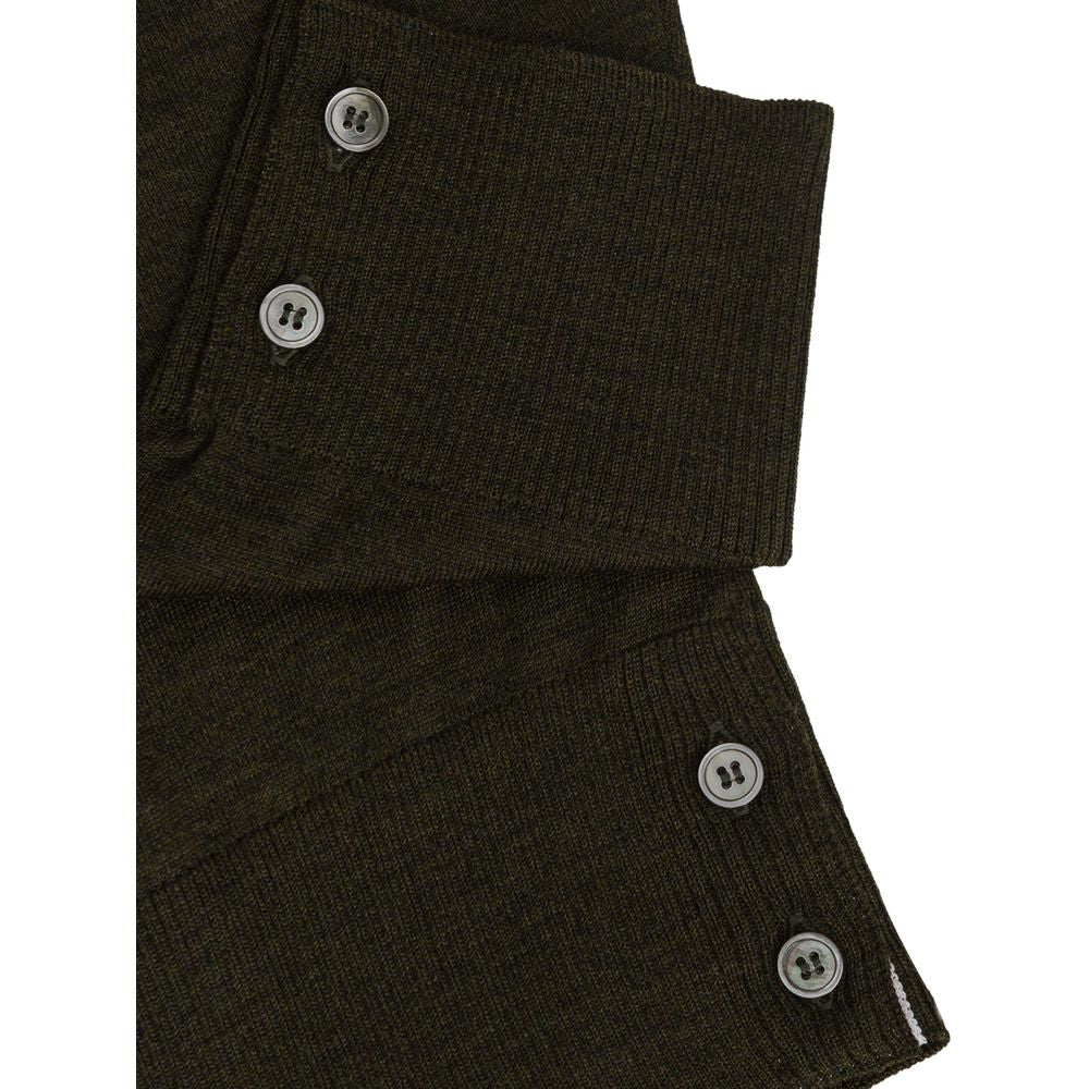 Thom Browne Green Wool Sweatshirt