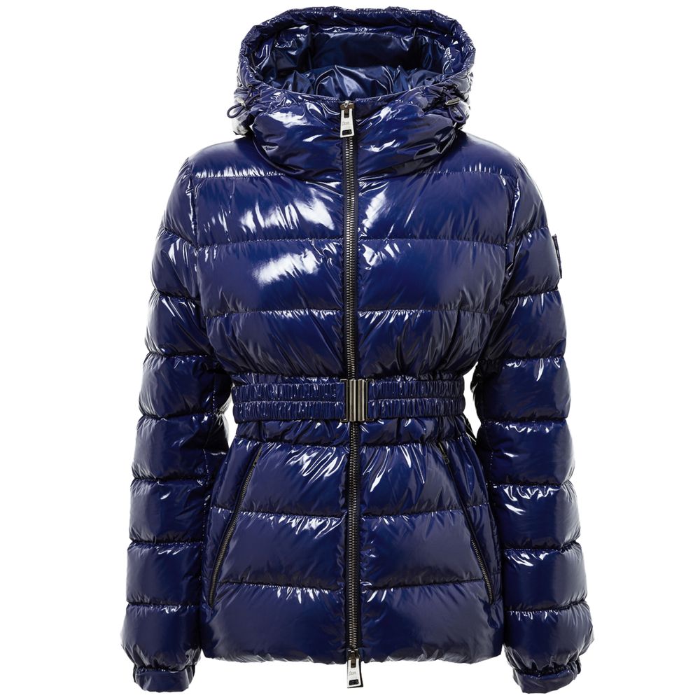 Herno Blauer Polyamid-Mantel