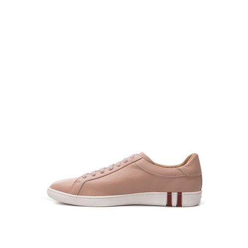 Bally Rosa Leder Low-Top-Sneakers