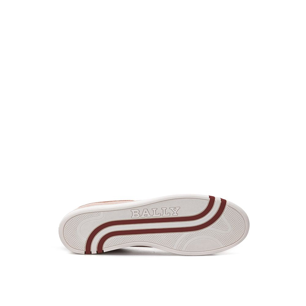 Bally Rosa Sneaker aus Leder mit niedrigem Schaft