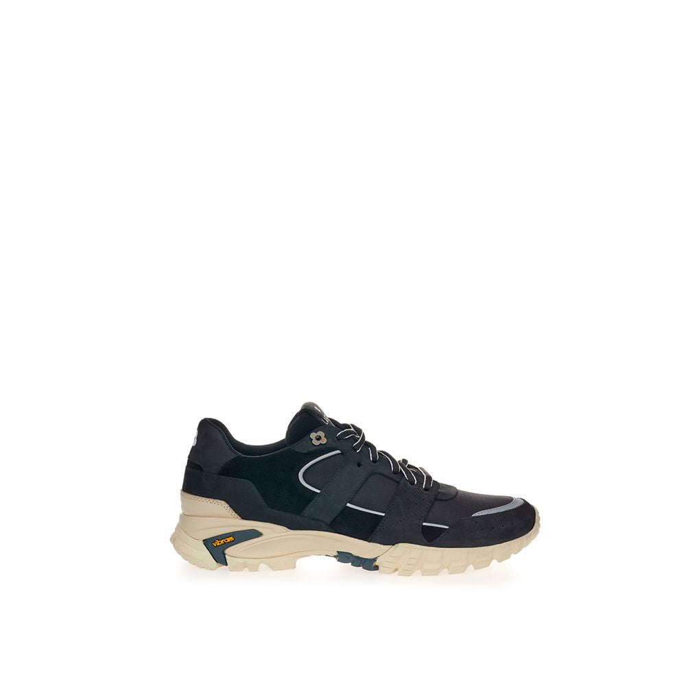 Lardini Schwarze Wildleder-Sneaker aus Leder